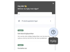 Nytt hjälpcenter och interaktiva guider