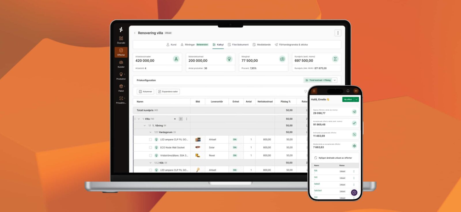 EL-VIS SmartCraft Spark: Offert och kalkylprogram