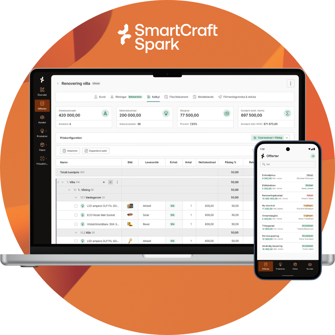 el-vis SmartCraft Spark – elbranschens nya offertverktyg!